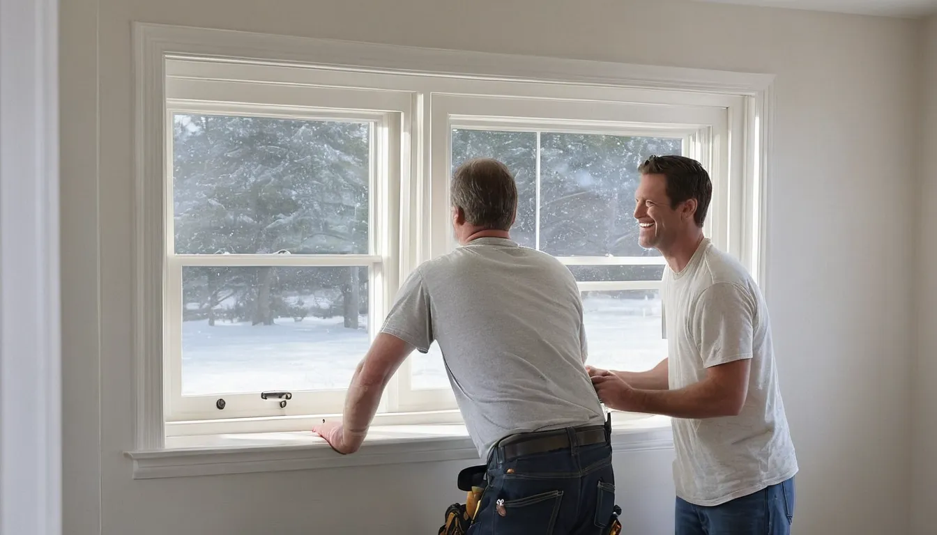 A friendly provider installing a new energy efficient window in a home in Hammonton